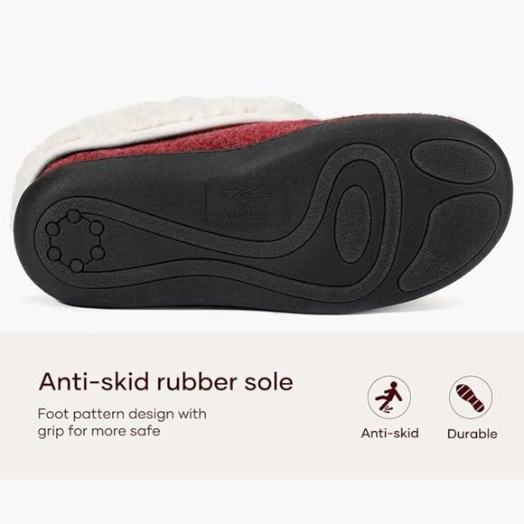 Wool Cozy Memory Foam Winter Slippers - Picture 8 of 9